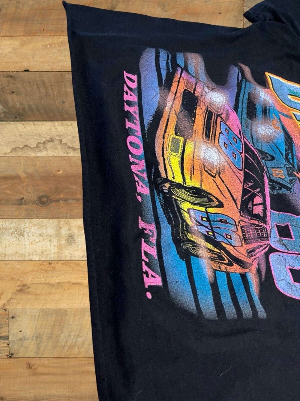 Vintage Cropped Daytona T-shirt Tagged Large - Picture 4 of 6